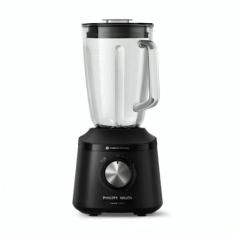 Liquidificador 3000 Turbo Jarra de Vidro Philips Walita 700W, Preto, 1