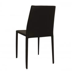 Cadeira Aço E Pvc Amanda Rivatti Marrom Liso