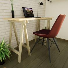 Escrivaninha Cavalete Madeira Maciça Ms Colors Natural