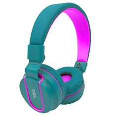 OEX Fone de ouvido com microfone dobravel Teen Fluor HS107 - Turquesa e Rosa