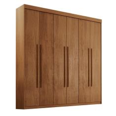 Guarda-Roupa Casal Xangai 6 Portas 2 Gavetas Imbuia