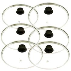 Jogo 6 Tampas Vidro Temperado Avulsas Para Panela Frigideira - OkaySho