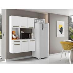 Cozinha Compacta Carol com Balcão - Branco - Aramóveis