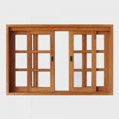 Janela de Correr Quadriculado Madersilva 1,20m x 1,60m