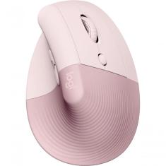 Mouse Logitech Ergomon Lift Wireless Sem Fio - Rosa