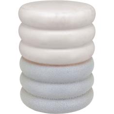 Banqueta Cerâmica 44x33x33cm Marfim