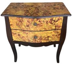 Comoda Gaveteiro com 2 Gavetas Madeira 60x35x70cm Vacheron