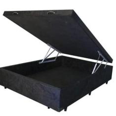Cama Box Bau Casal Reforçada com 48cm de altura