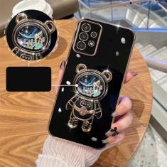 Capa de telefone macia de astronauta para Samsung galaxy A32 A52 A52S A72 A51 A71 A20S A21S A22 A54 A34 A53 A73 A33 A23 A14 A13 A50 30 Capa, preta, para A7 2018 A750