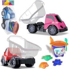 Caminhao Cacamba / Basculante Balde Praia + Pa E Acessorios