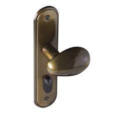 Fechadura 404 Com Espelho Bronze Oxidado Externa  Bronze