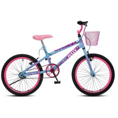 Colli Bike, Bicicleta Jully, Aro 20 Aero 36 Raias, freios V-Brake Dianteiro e Traseiro, Suporte de guidão Down Hill e Cestinha