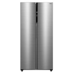 Refrigerador Side By Side Midea de 02 Portas Inverter com 442 Litros Inox Claro - MDRS598FGA041