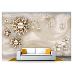 Papel De Parede Floral Flores Textura Sala 3D 3M² Xfl204 - Você Decpra