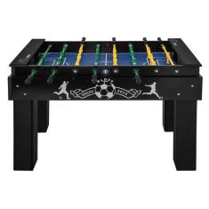 Mesa pebolim Totó Oficial Embutido Elite Contador Klopf 1080, Preto