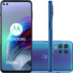 Smartphone Motorola Moto G100 256GB 5G Wi-Fi Tela 6.7'' Dual Chip 12GB RAM Câmera Tripla + Selfie 16MP + 8MP - Luminous Ocean