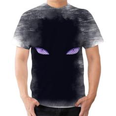 Camisa Camiseta Olhos Rinnegan Anime Naruto Shippuden