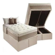 Conjunto Bau + Colchão Molas Maxspring Queen 158x198x85