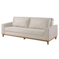 Sofá Cama 2 Lugares Living M-157 Veludo Martins Creme