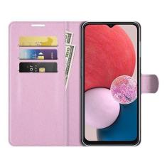 Capa Casecarteira Para Galaxy A13 4G 6.6 - Rosa