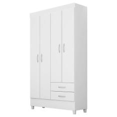 Guarda Roupa Infantil Astro Branco Brilho Rosa Flex – Demóbile