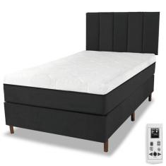 Cama Box e Colchão Magnético Massageador com Cabeceira - Eco Master - 