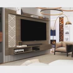 Painel para TV até 60 Polegadas 1 Prateleira 1 Nicho 1 Porta Roma vj Móveis