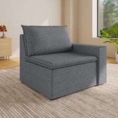 Sofá Modular com Braço Direito 105cm Zen Cabecasa Madeiramadeira