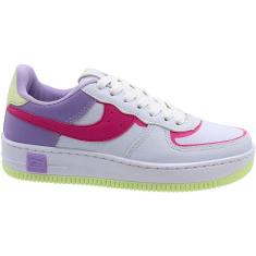 Tênis Casual Vanscy Clippings Cadarço Perfuros Cano Baixo Feminino