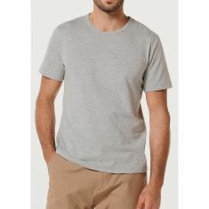 Camiseta Básica Masculina Slim Mangas Curtas