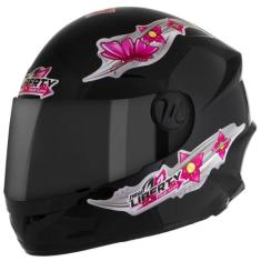 Capacete Fechado Liberty For Kids Girls Viseira Fumê Pro Tork Seguranç