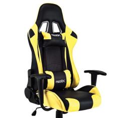 Cadeira Gamer Moobx Gt Racer Reclinável C/ Almofadas Para Lombar E Pes