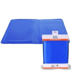 Tapete Gelado Meu Pet caes e gatos Tam M 50cmx40cm Azul