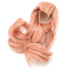 Boneca H Peruca Linda Requintada Encaracolada Macia Peruca Sintética de Alta Temperatura Boneca H Bonecas PretasA Boneca é Projetada para Caber na Cabeça de Pontos Boneca H