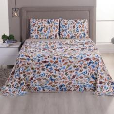 Jogo de Cama Casal Queen Malha 100% Algodão 04 Pçs Fio Penteado 30/1 -