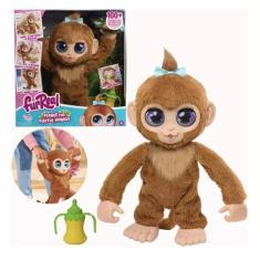 Pelúcia Interativa Macaco Amendoim 38cm C/ Som Sunny 4152