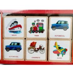 Jogo Da Memória Meio De Transporte - Brinque E Leia