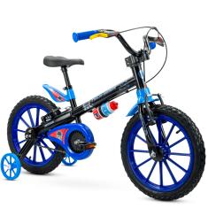 Bicicleta Infantil Aro 16 Tech Boys Nathor Menino Cor Azul Preto