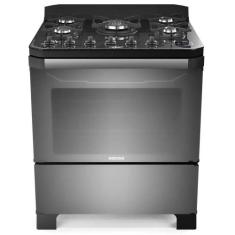 Fogão Itatiaia Itamaster Reflecta 5 Bocas Timer Digital, BIVOLT, Preto