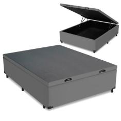 Cama Box Baú Solteiro, Casal, Queen ou King - Diversas Cores - Colchom