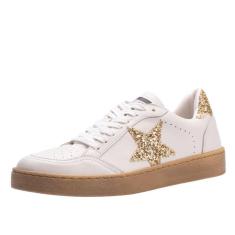 Tenis Couro Casual Star Glitter Lia Line + Natália Toscano-Feminino