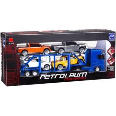 Caminhão Cegonheira Cegonha Roma Petroleum - 1/43 - Roma, Azul, Cegonh