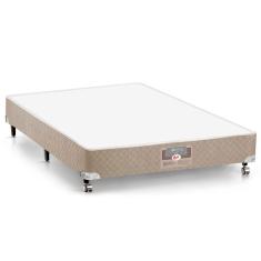 Base Box para Colchão Casal Castor Silver Star 27x128x188 cm – Branco/Bege