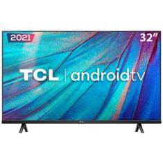 Smart TV LED 32" HD TCL 32S615 com Design Sem Bordas, Bluetooth, Google Assistant e Android TV