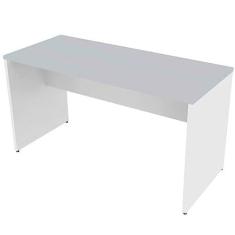 Mesa para Escritório Multiuso 160cmx70cm Corp Bramov Móveis Branco/cinza Cristal