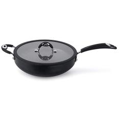 Frigideira Wok 30 Centímetros com Cabo Aluminio Antiaderente Linha Dom Multiflon