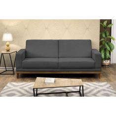 Sofá 3 Lugares Cronus D Monegatto Cinza