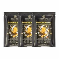 Kit 3X: Pineapple Whey Sachê Essential Nutrition 30g