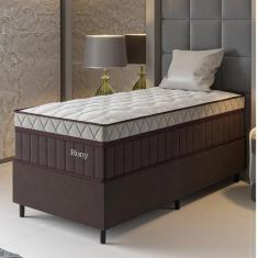 Conjunto Cama Box Solteiro Com Molas Ensacadas 88x188x69cm Yescasa