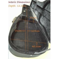 Estojo Luxo Nylon Vinho para Violão Térmico - Tamanho 41 - Orquezz